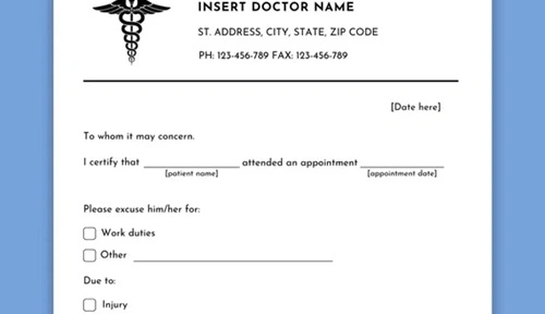 Fake a Doctor’s Note for School