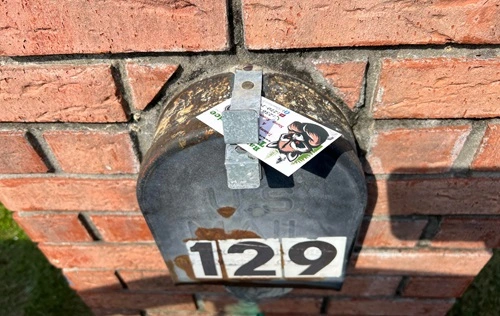 Put Business Cards in Mailboxes